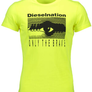 DIESEL SHORT SLEEVE T-SHIRT MEN YELLOW
