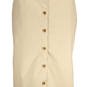 GANT WOMEN'S BEIGE LONGUETTE SKIRT