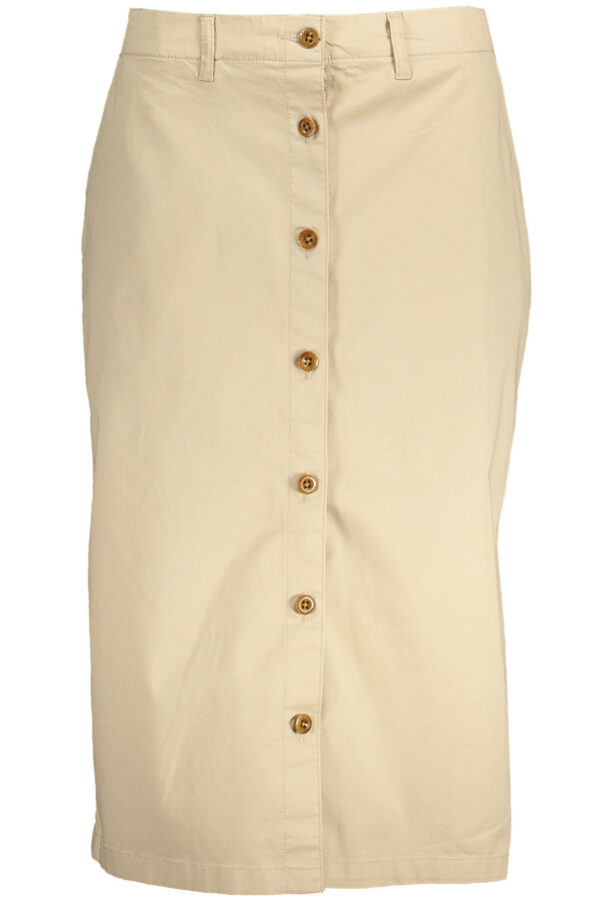GANT WOMEN'S BEIGE LONGUETTE SKIRT