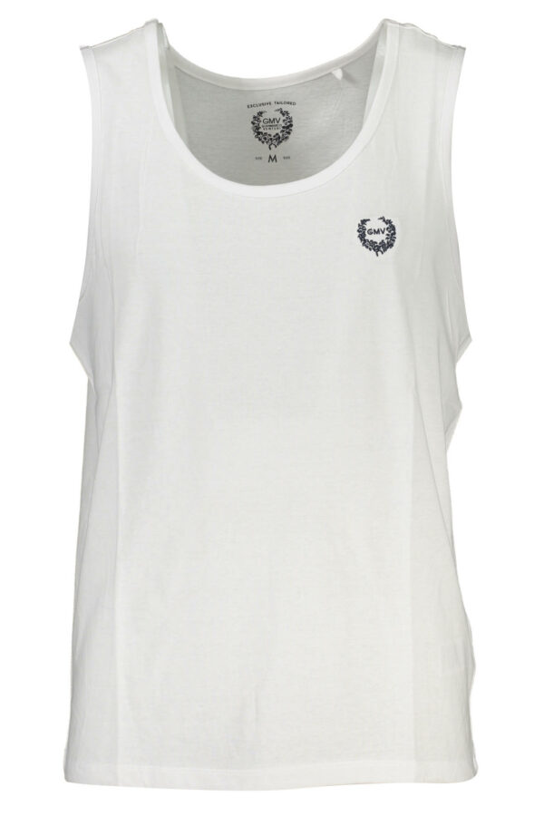 GIAN MARCO VENTURI MEN'S WHITE TANK TOP