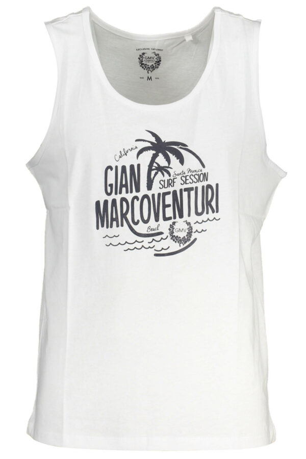 GIAN MARCO VENTURI MEN'S WHITE TANK TOP