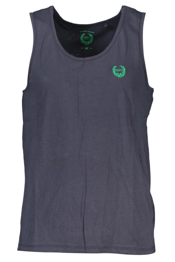 GIAN MARCO VENTURI MEN'S BLUE TANK TOP