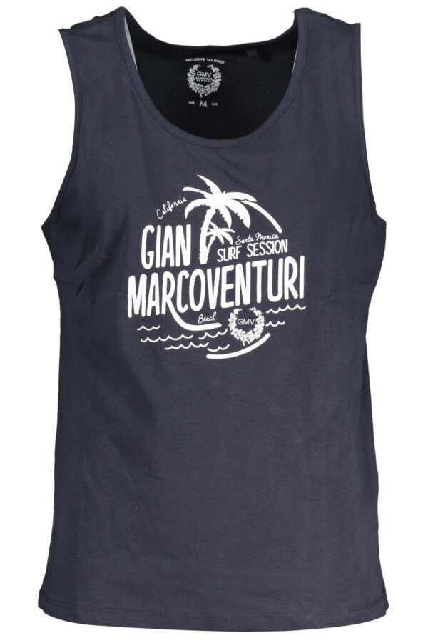 GIAN MARCO VENTURI MEN'S BLUE TANK TOP