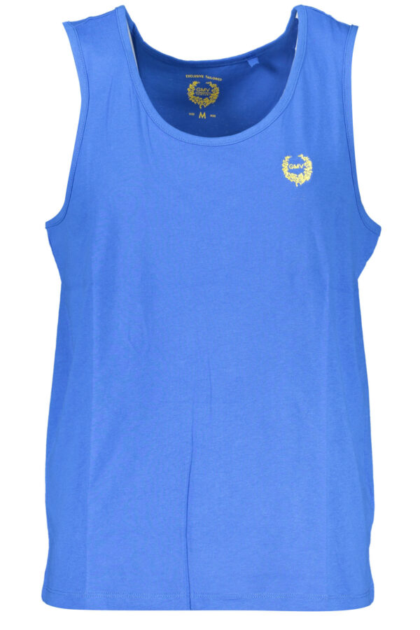 GIAN MARCO VENTURI MEN'S BLUE TANK TOP