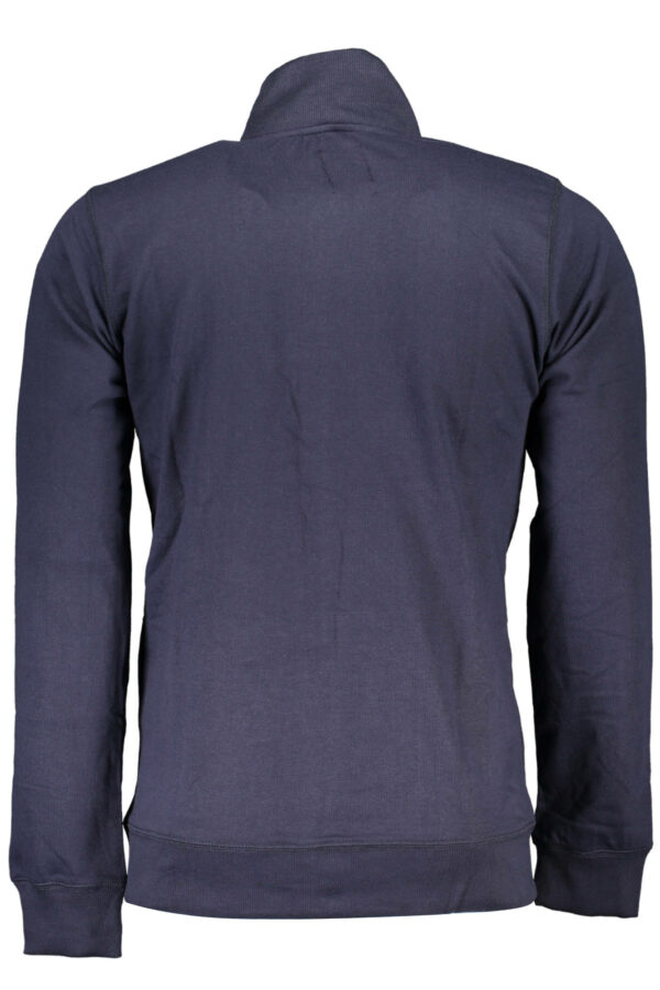 GIAN MARCO VENTURI MEN'S BLUE ZIP-UP SWEATSHIRT - Image 2