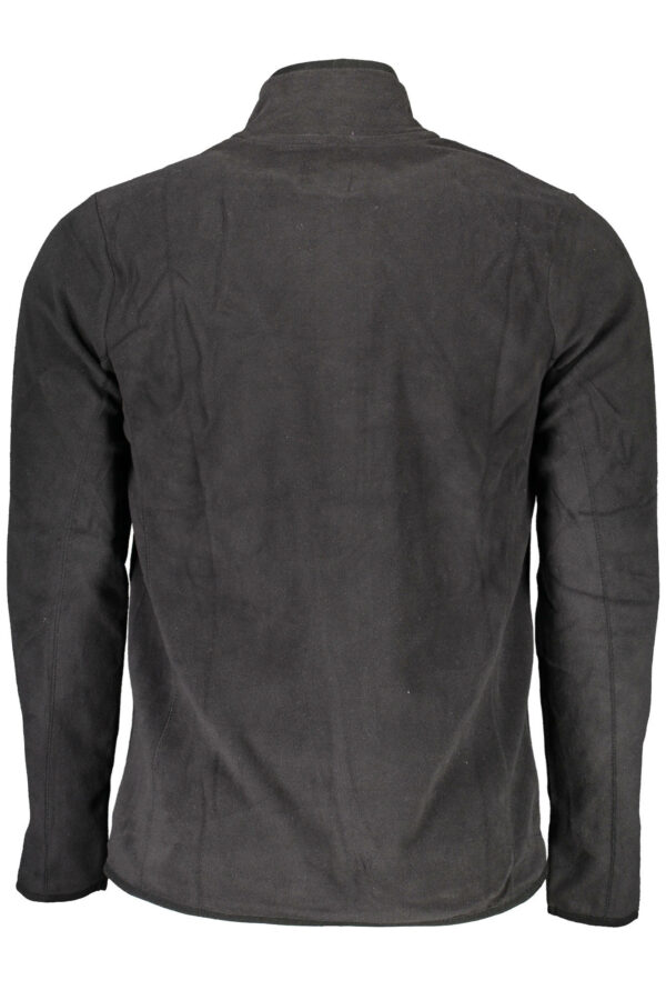 GIAN MARCO VENTURI MEN'S BLACK ZIP-UP SWEATSHIRT - Image 2