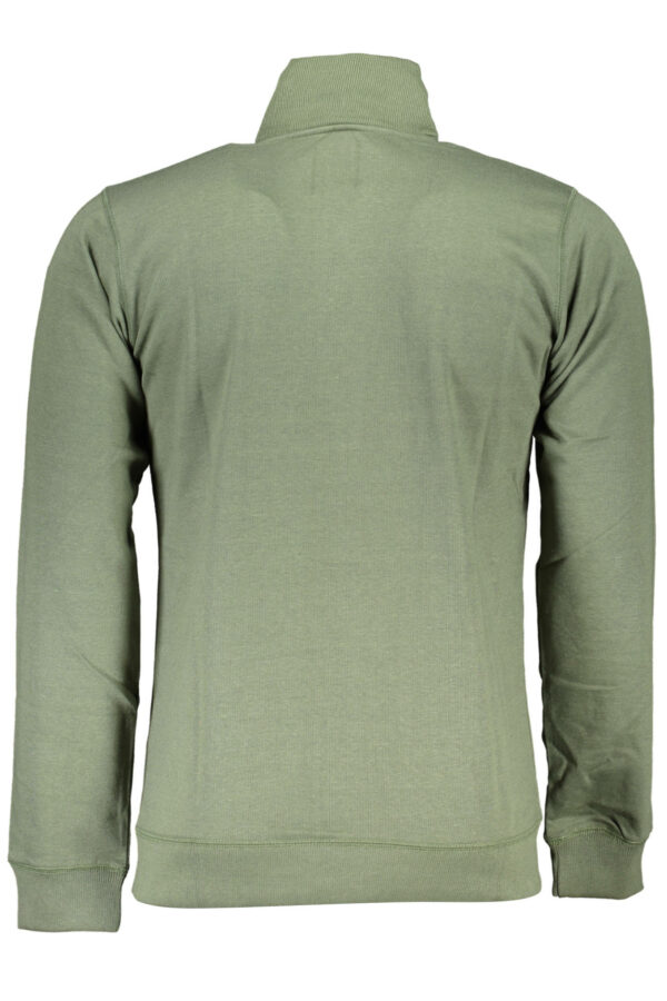 GIAN MARCO VENTURI MEN'S ZIP-UP SWEATSHIRT GREEN - Image 2