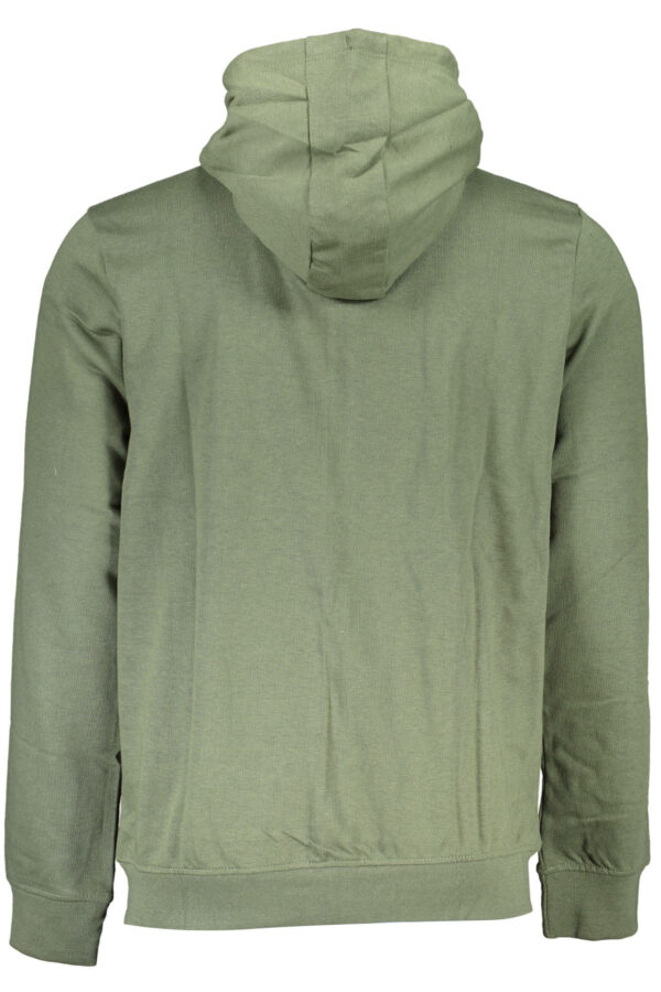 GIAN MARCO VENTURI MEN'S ZIP-UP SWEATSHIRT GREEN - Image 2