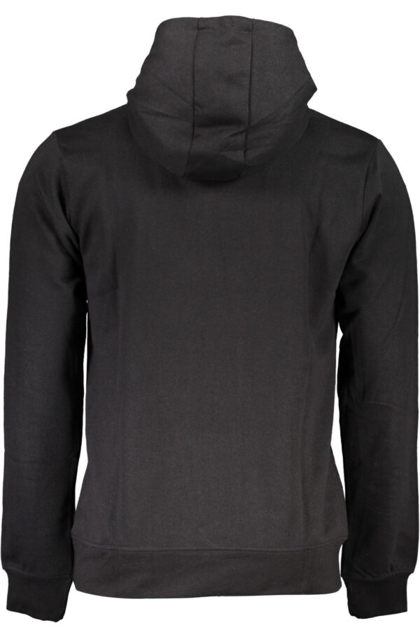 GIAN MARCO VENTURI MEN'S BLACK ZIP-LESS SWEATSHIRT - Image 2