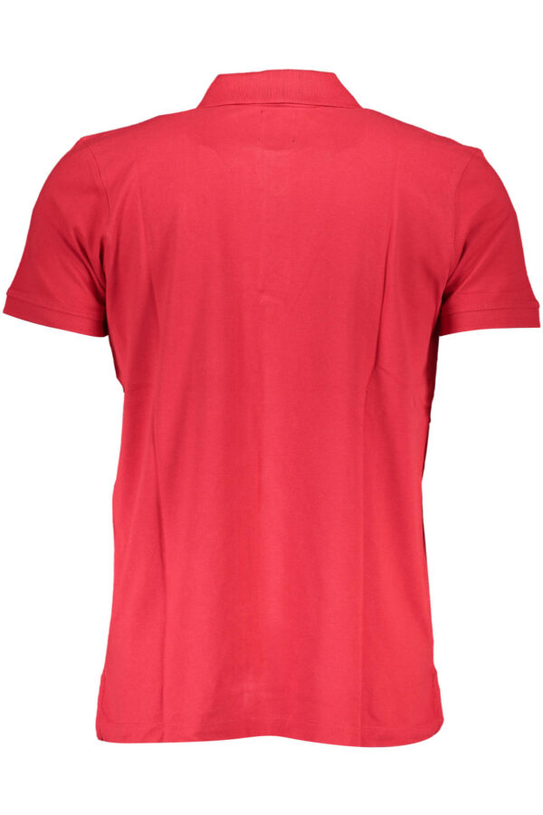 GIAN MARCO VENTURI MEN'S SHORT SLEEVE POLO SHIRT RED - Image 2