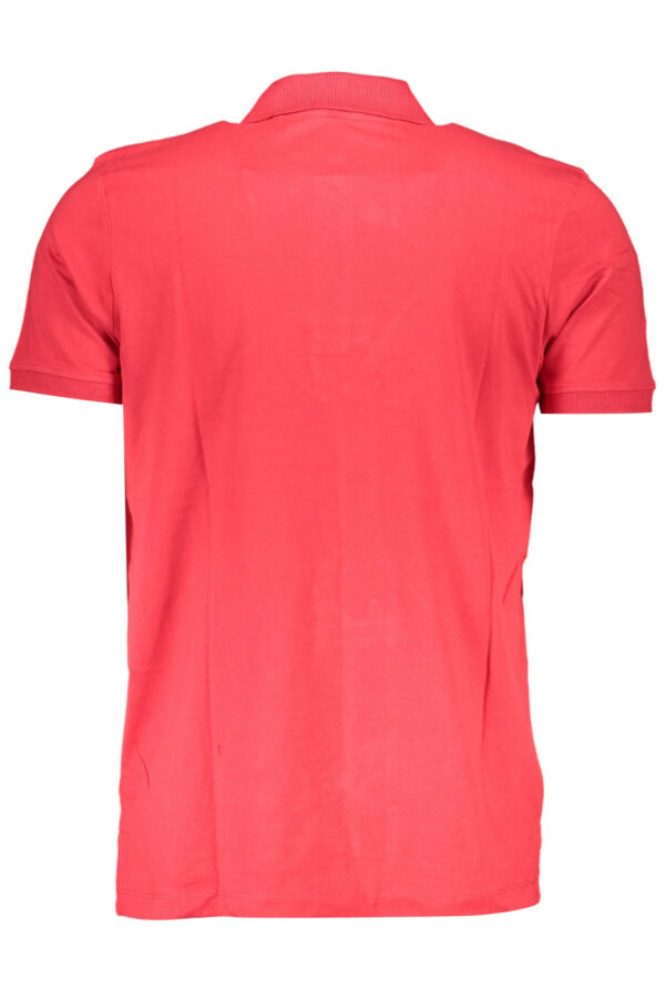 GIAN MARCO VENTURI MEN'S SHORT SLEEVE POLO SHIRT RED - Image 2