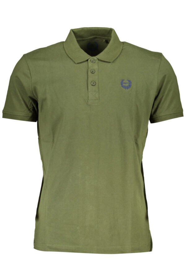GIAN MARCO VENTURI MEN'S SHORT SLEEVE POLO GREEN