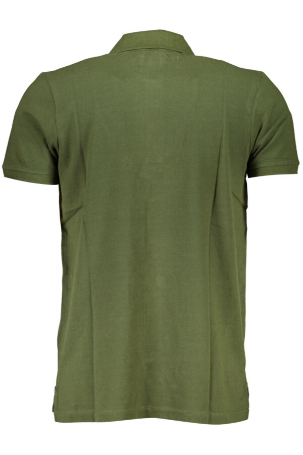 GIAN MARCO VENTURI MEN'S SHORT SLEEVE POLO GREEN - Image 2