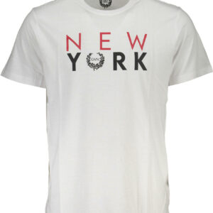 GIAN MARCO VENTURI MEN'S SHORT SLEEVE T-SHIRT WHITE