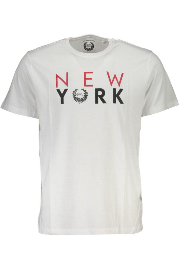 GIAN MARCO VENTURI MEN'S SHORT SLEEVE T-SHIRT WHITE