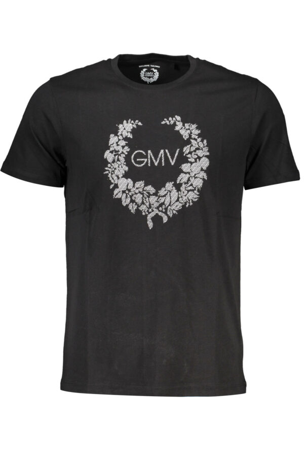 GIAN MARCO VENTURI MEN'S SHORT SLEEVE T-SHIRT BLACK