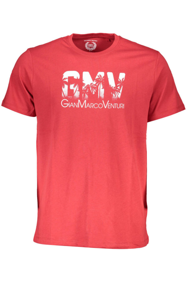 GIAN MARCO VENTURI MEN'S SHORT SLEEVE T-SHIRT RED