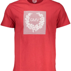 GIAN MARCO VENTURI MEN'S SHORT SLEEVE T-SHIRT RED
