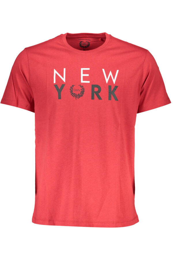 GIAN MARCO VENTURI MEN'S SHORT SLEEVE T-SHIRT RED