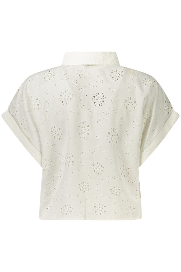 GUESS JEANS SHORT SLEEVE SHIRT WOMEN WHITE - Image 2