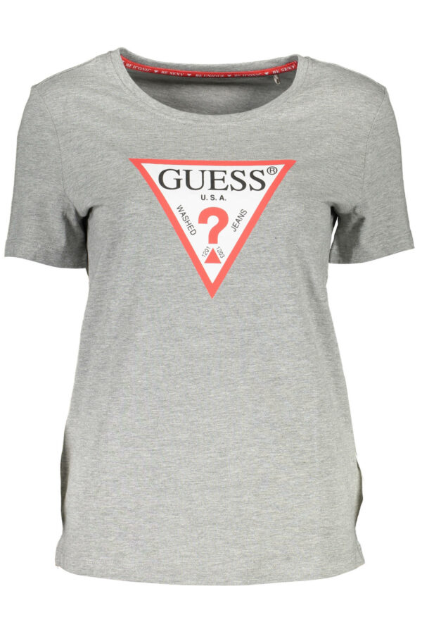 GUESS JEANS SHORT SLEEVE T-SHIRT WOMEN GREY