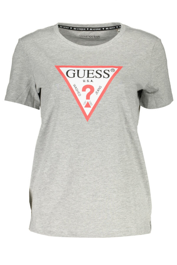 GUESS JEANS SHORT SLEEVE T-SHIRT WOMEN GREY