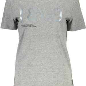 GUESS JEANS SHORT SLEEVE T-SHIRT WOMEN GREY