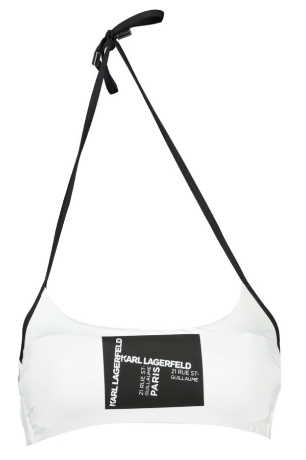 KARL LAGERFELD BEACHWEAR SWIMSUIT TOP WOMEN WHITE