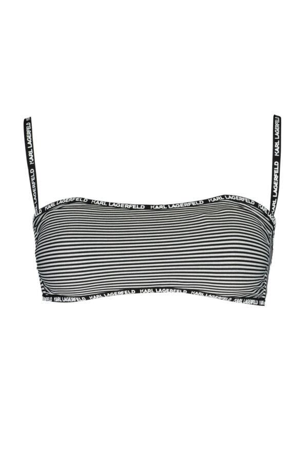 KARL LAGERFELD BEACHWEAR SWIMSUIT TOP WOMEN BLACK