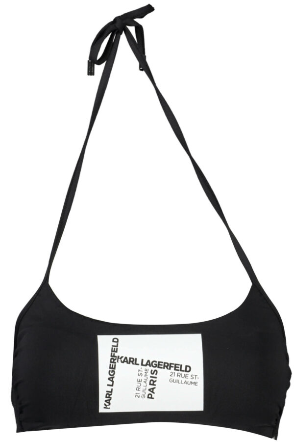KARL LAGERFELD BEACHWEAR SWIMSUIT TOP WOMEN BLACK
