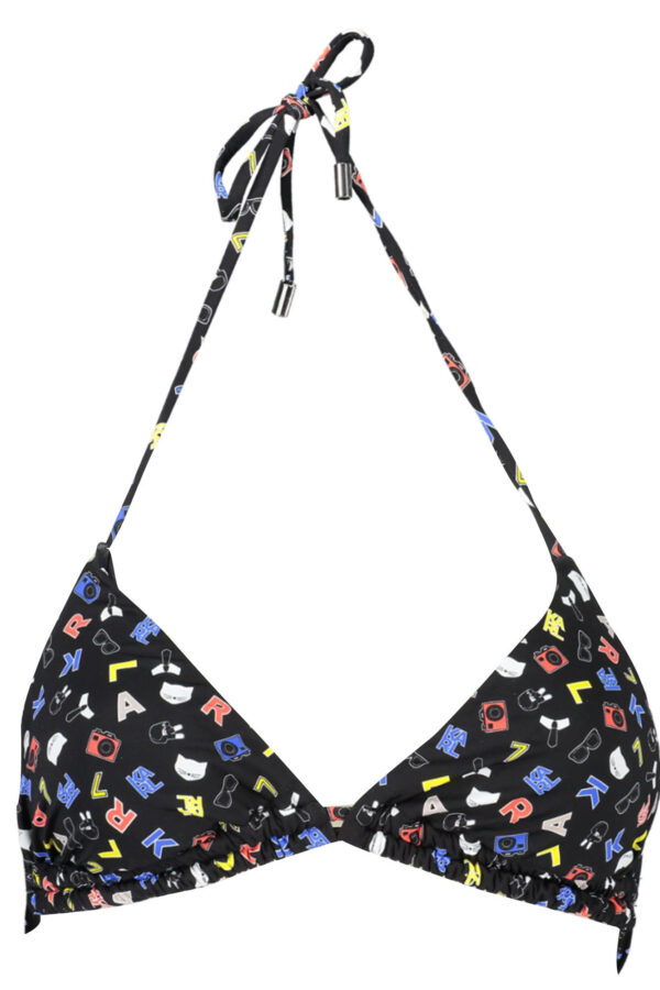 KARL LAGERFELD BEACHWEAR SWIMSUIT TOP WOMEN BLACK