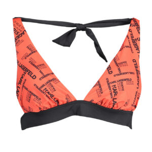 KARL LAGERFELD BEACHWEAR SWIMSUIT TOP WOMEN RED