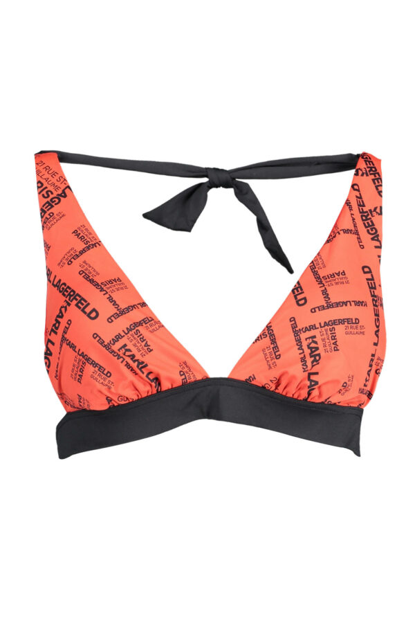 KARL LAGERFELD BEACHWEAR SWIMSUIT TOP WOMEN RED