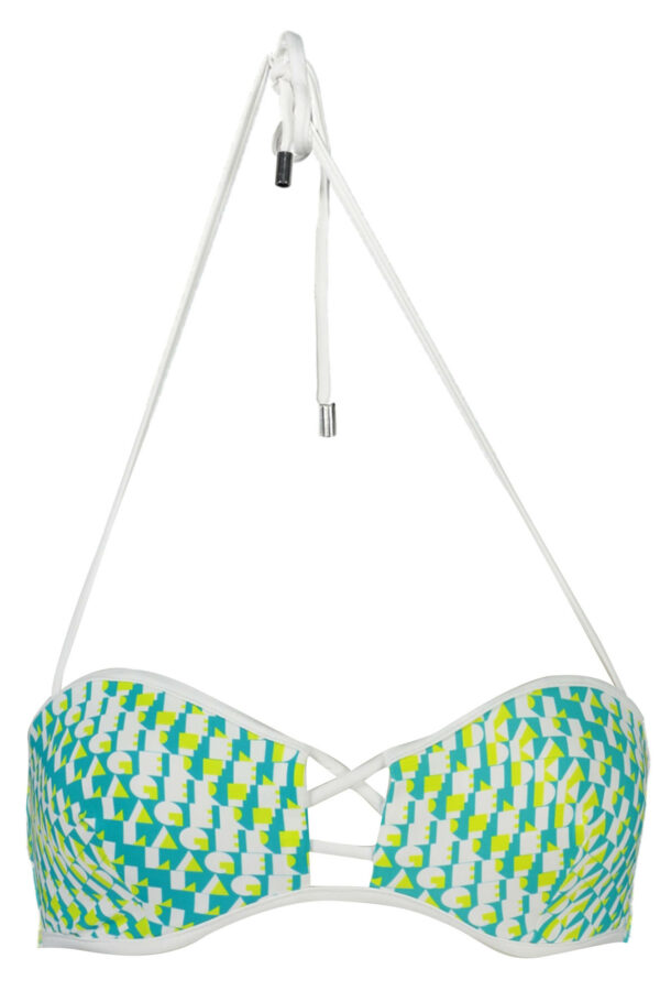 KARL LAGERFELD BEACHWEAR SWIMSUIT TOP WOMEN GREEN