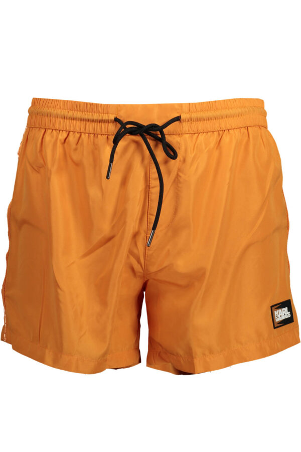KARL LAGERFELD BEACHWEAR SWIMSUIT BOTTOM MEN ORANGE