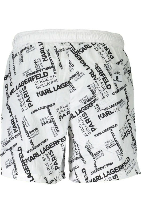 KARL LAGERFELD BEACHWEAR SWIMSUIT BOTTOM MEN WHITE - Image 2