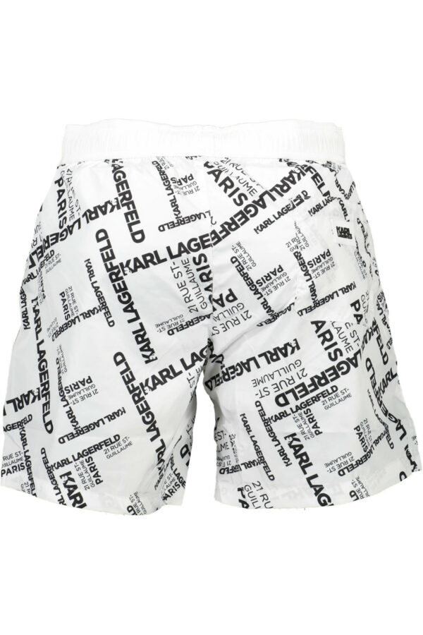KARL LAGERFELD BEACHWEAR SWIMSUIT BOTTOM MEN WHITE - Image 2