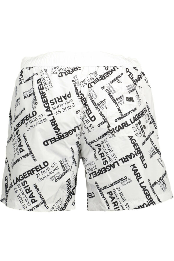 KARL LAGERFELD BEACHWEAR SWIMSUIT BOTTOM MEN WHITE - Image 2