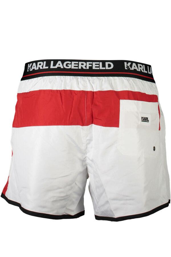 KARL LAGERFELD BEACHWEAR SWIMSUIT BOTTOM MEN WHITE - Image 2
