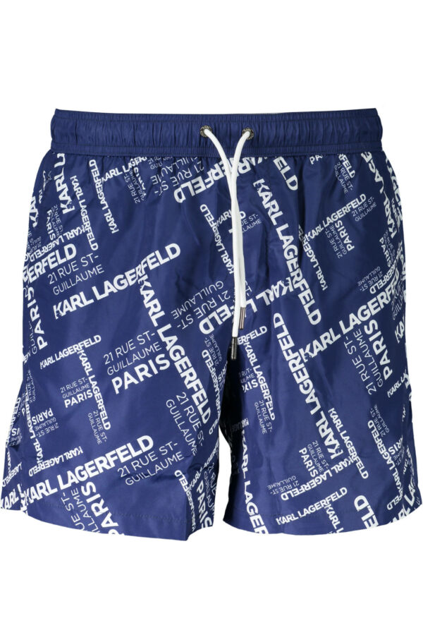 KARL LAGERFELD BEACHWEAR SWIMSUIT BOTTOM MEN BLUE