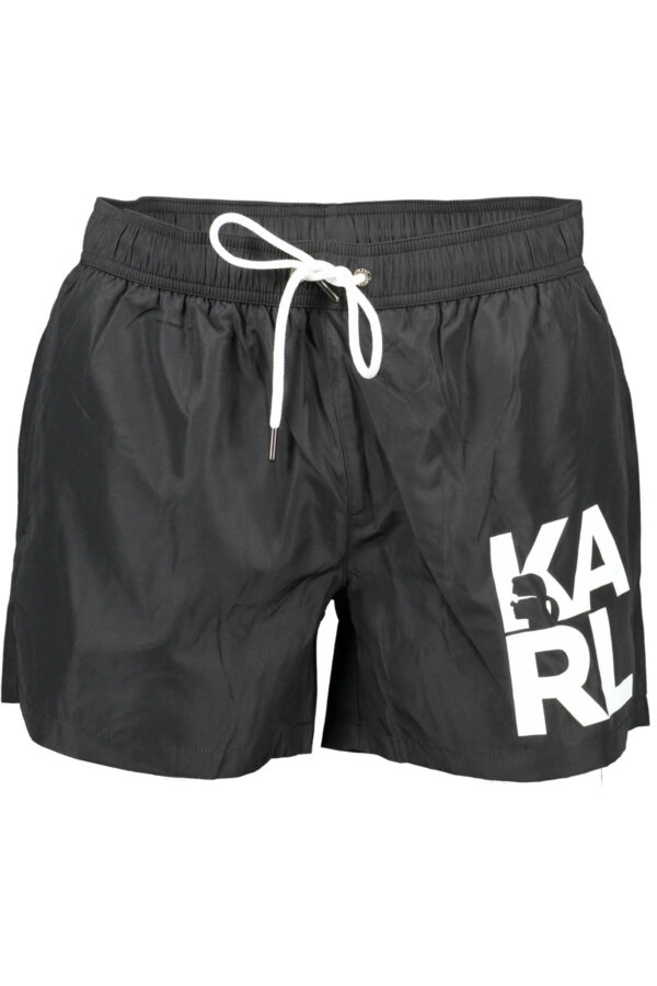 KARL LAGERFELD BEACHWEAR SWIMSUIT BLACK MEN'S BOTTOM