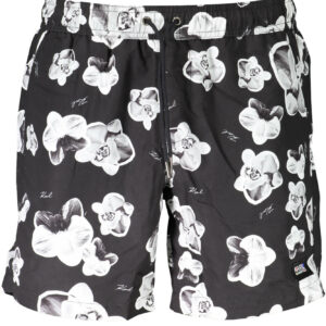 KARL LAGERFELD BEACHWEAR SWIMSUIT BLACK MEN'S BOTTOM