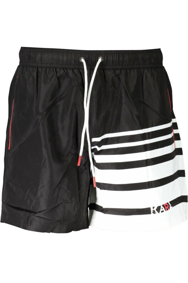 KARL LAGERFELD BEACHWEAR SWIMSUIT BLACK MEN'S BOTTOM