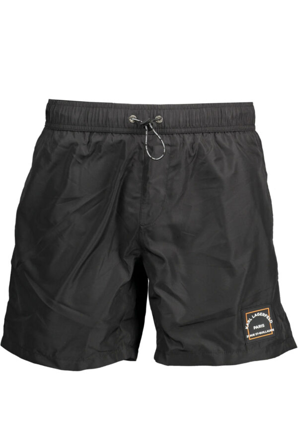 KARL LAGERFELD BEACHWEAR SWIMSUIT BLACK MEN'S BOTTOM