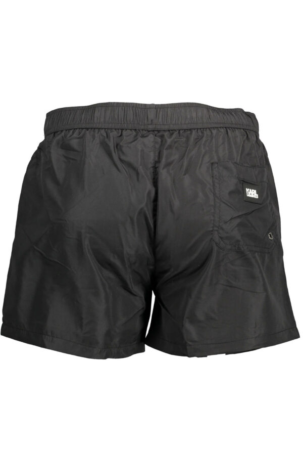 KARL LAGERFELD BEACHWEAR SWIMSUIT BLACK MEN'S BOTTOM - Image 2