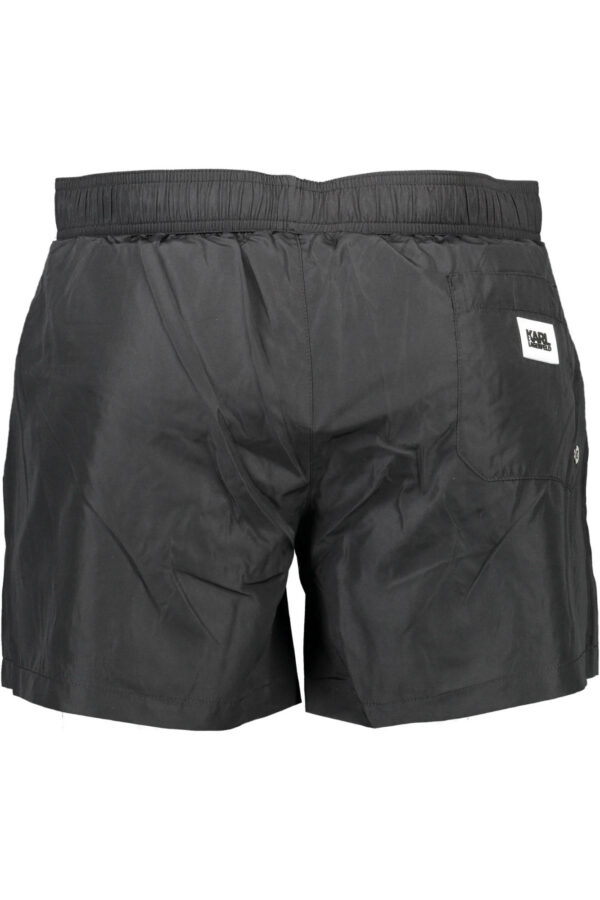 KARL LAGERFELD BEACHWEAR SWIMSUIT BLACK MEN'S BOTTOM - Image 2