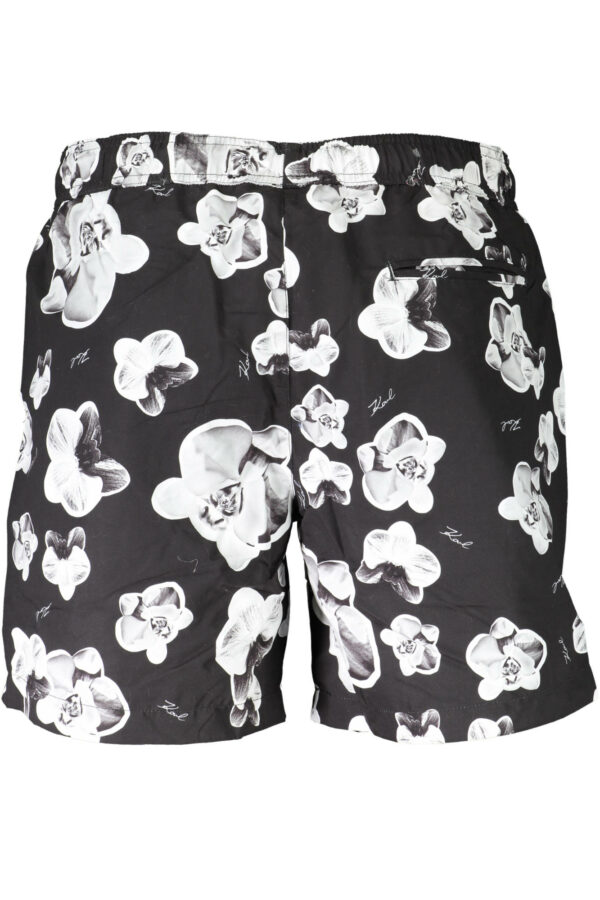 KARL LAGERFELD BEACHWEAR SWIMSUIT BLACK MEN'S BOTTOM - Image 2