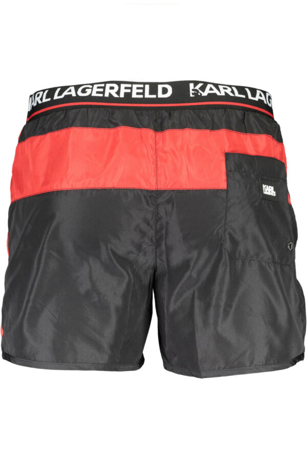 KARL LAGERFELD BEACHWEAR SWIMSUIT BLACK MEN'S BOTTOM - Image 2