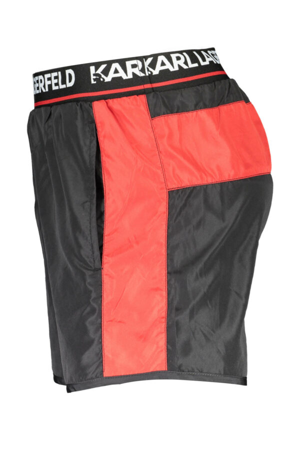 KARL LAGERFELD BEACHWEAR SWIMSUIT BLACK MEN'S BOTTOM - Image 3
