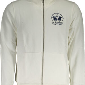 LA MARTINA MEN'S WHITE ZIP-UP SWEATSHIRT